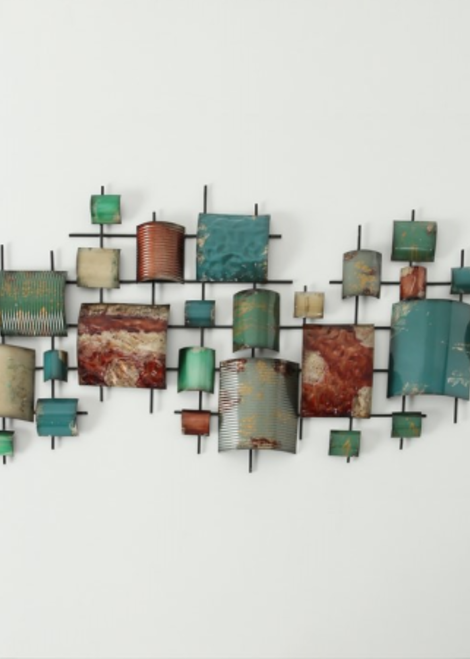 Muurdecoratie Geo balans koper