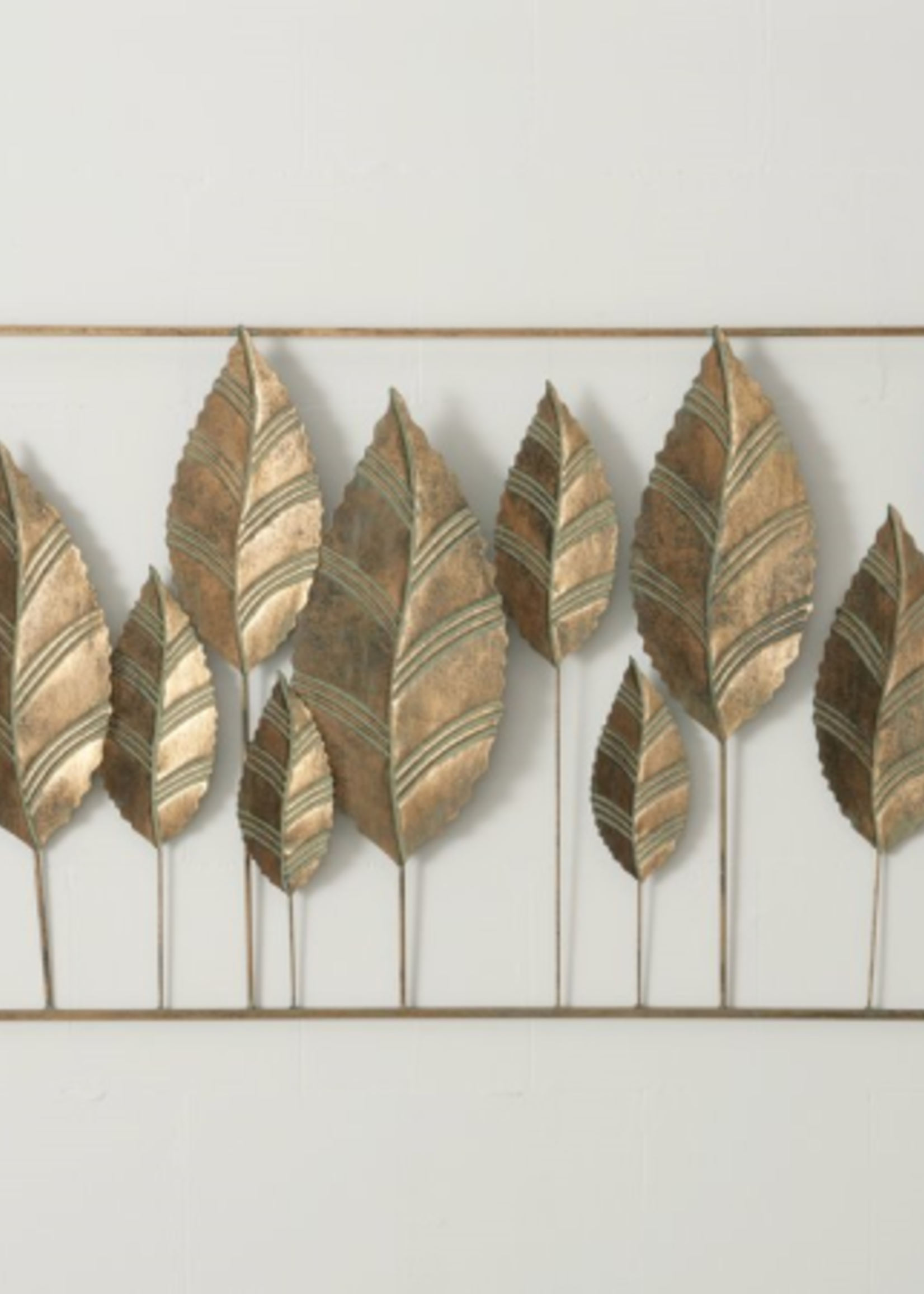 Metalen wanddecoratie Leaf