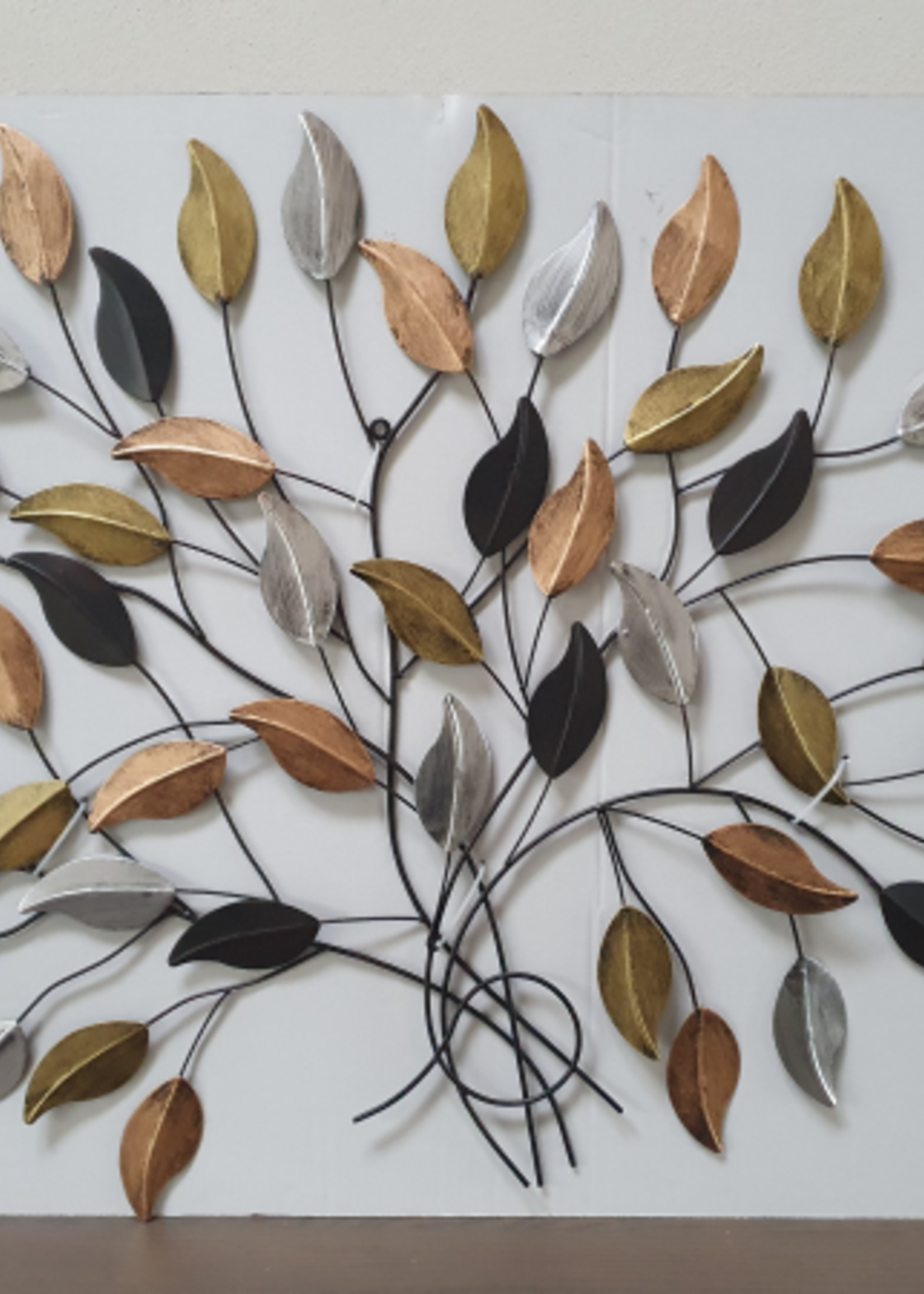 Metalen wanddecoratie  vintage Tree