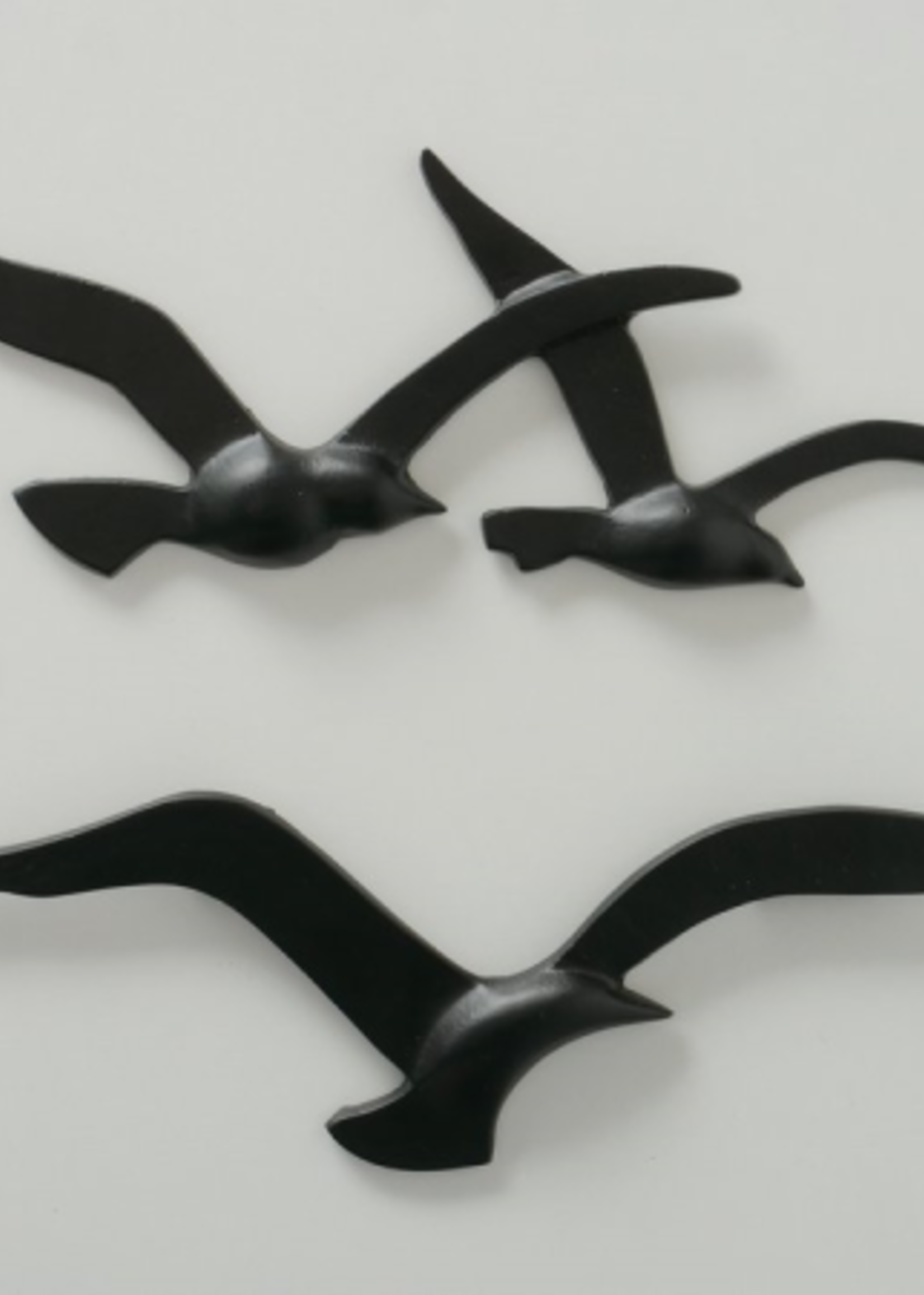 Metalen wanddecoratie 3 Meeuwen