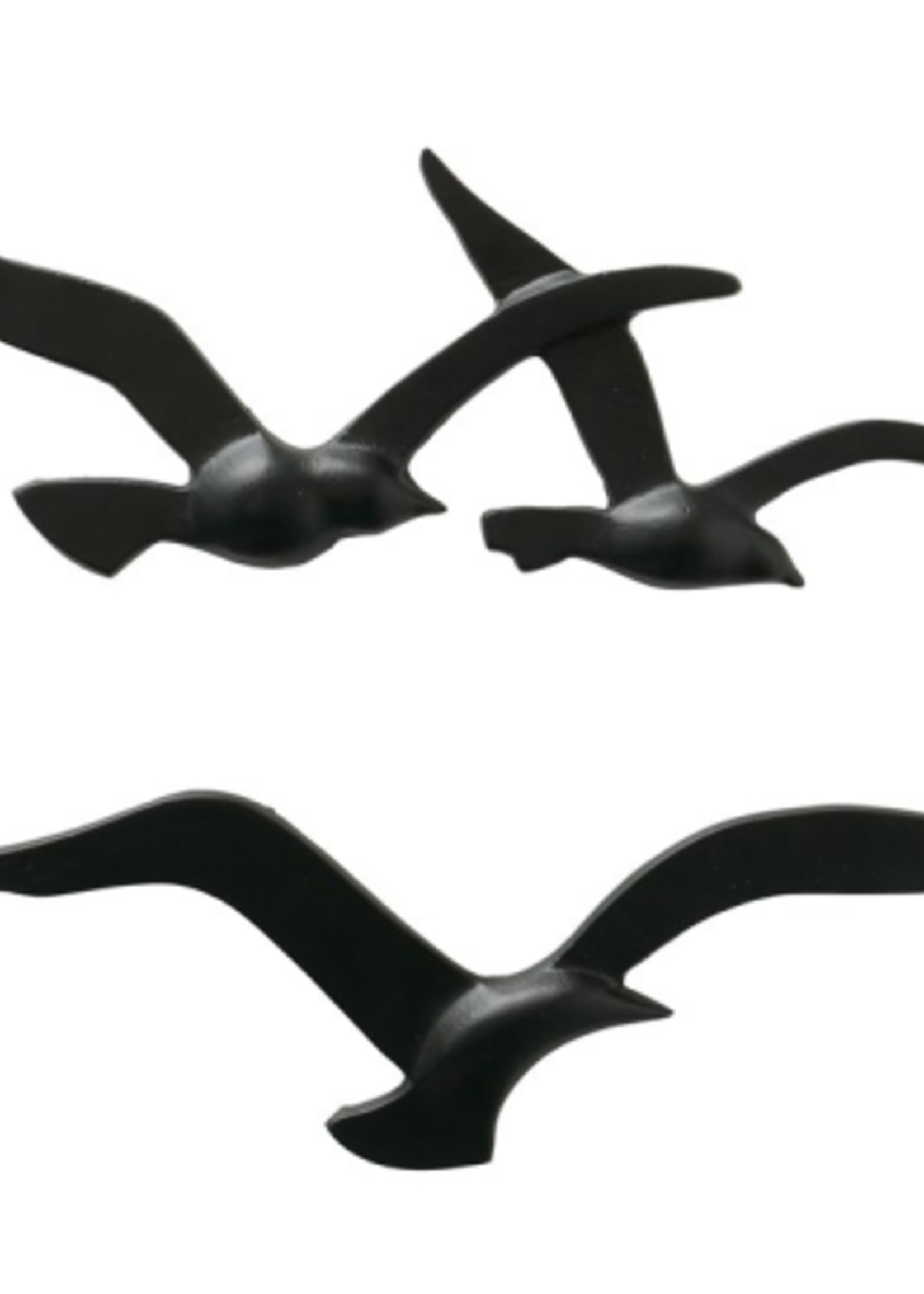 Metalen wanddecoratie 3 Meeuwen