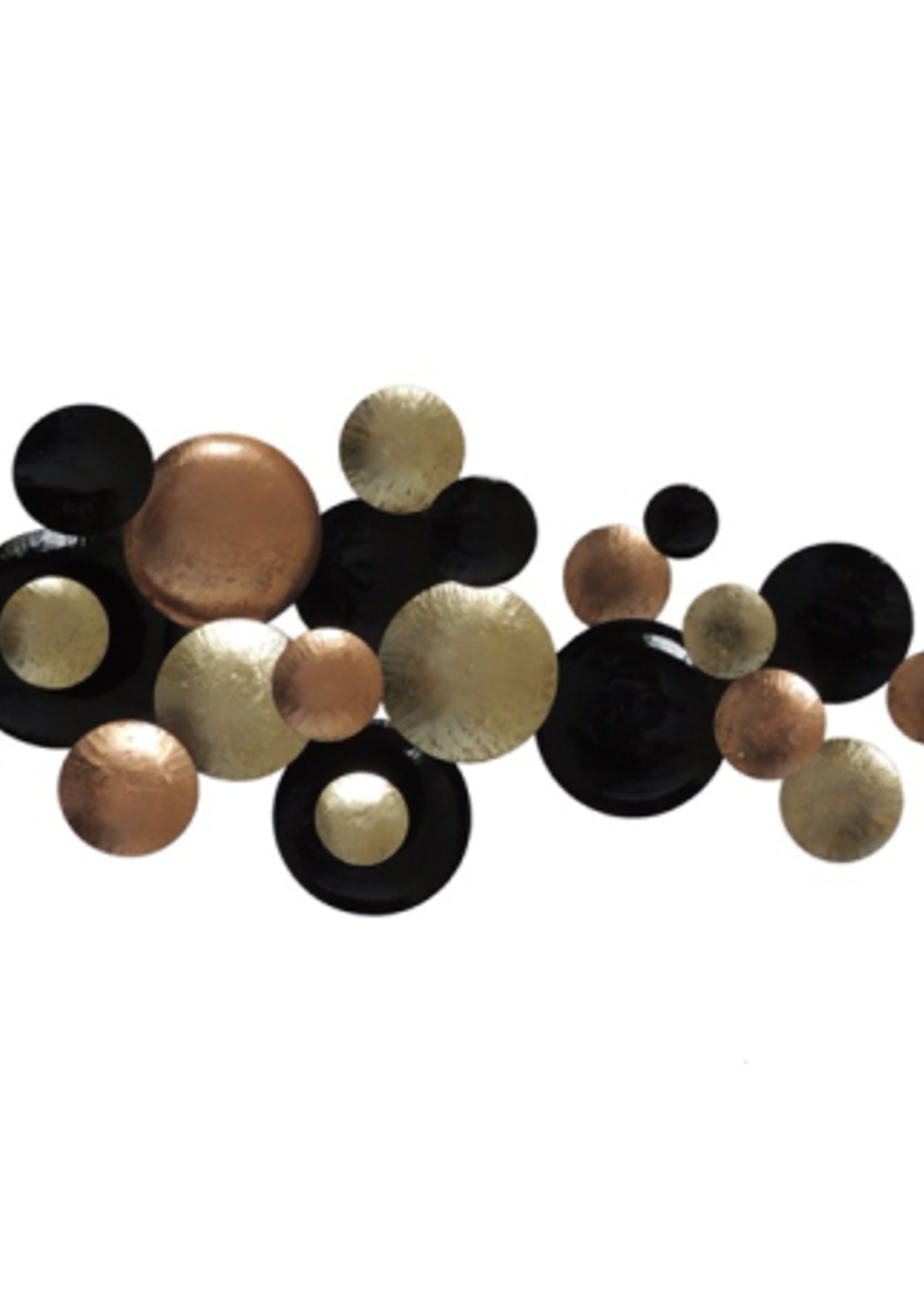 Wanddecoratie metalen Luxe cirkels