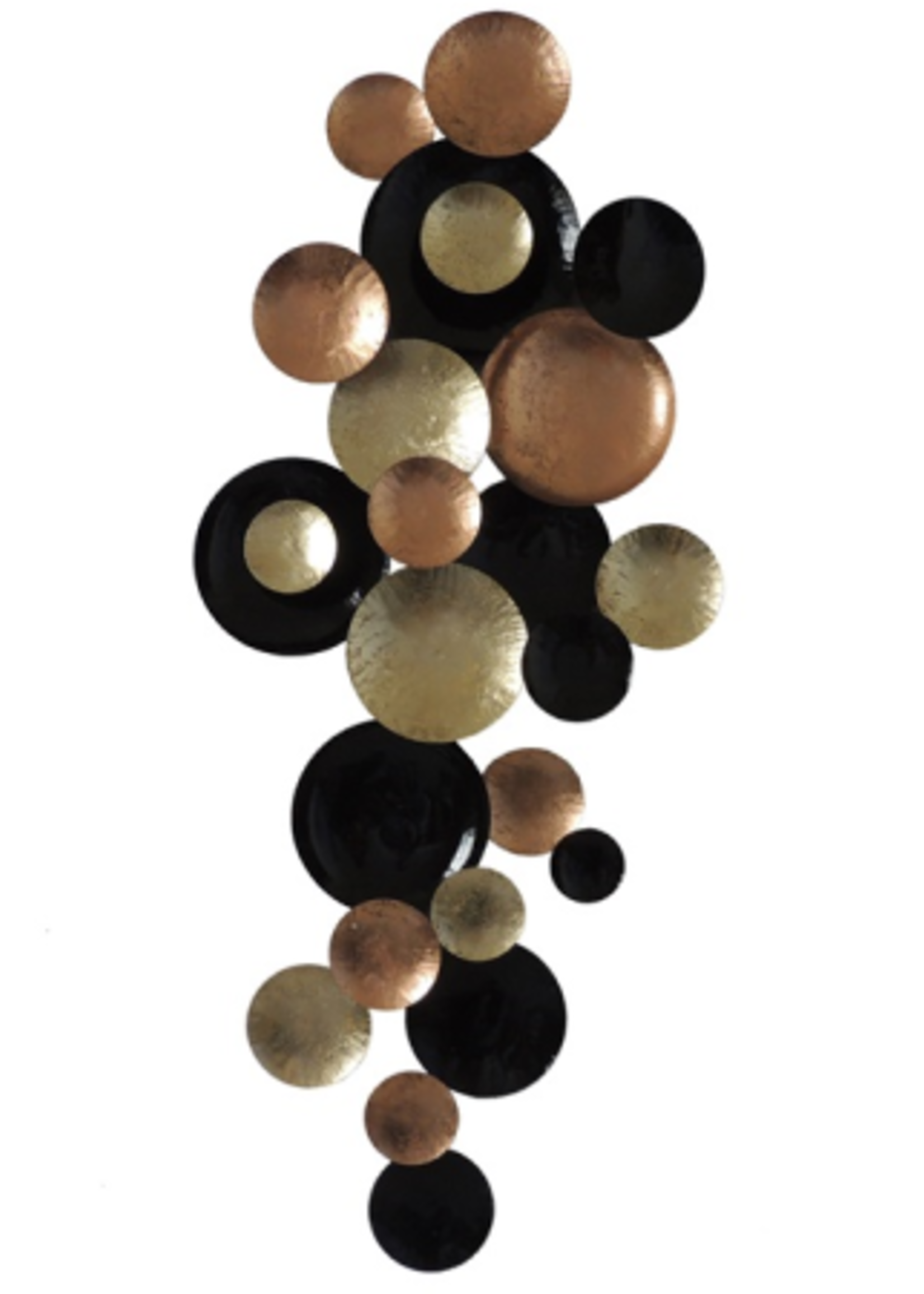 Wanddecoratie metalen Luxe cirkels