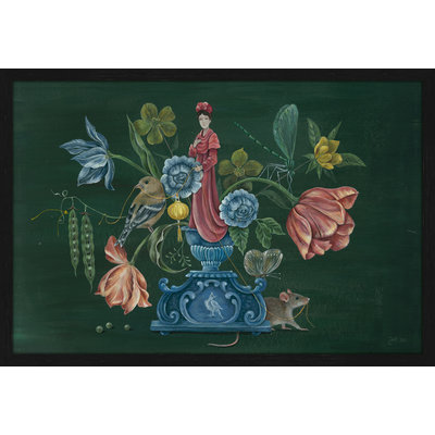 Wanddecoratie velvet decopanel Chinois Mouse