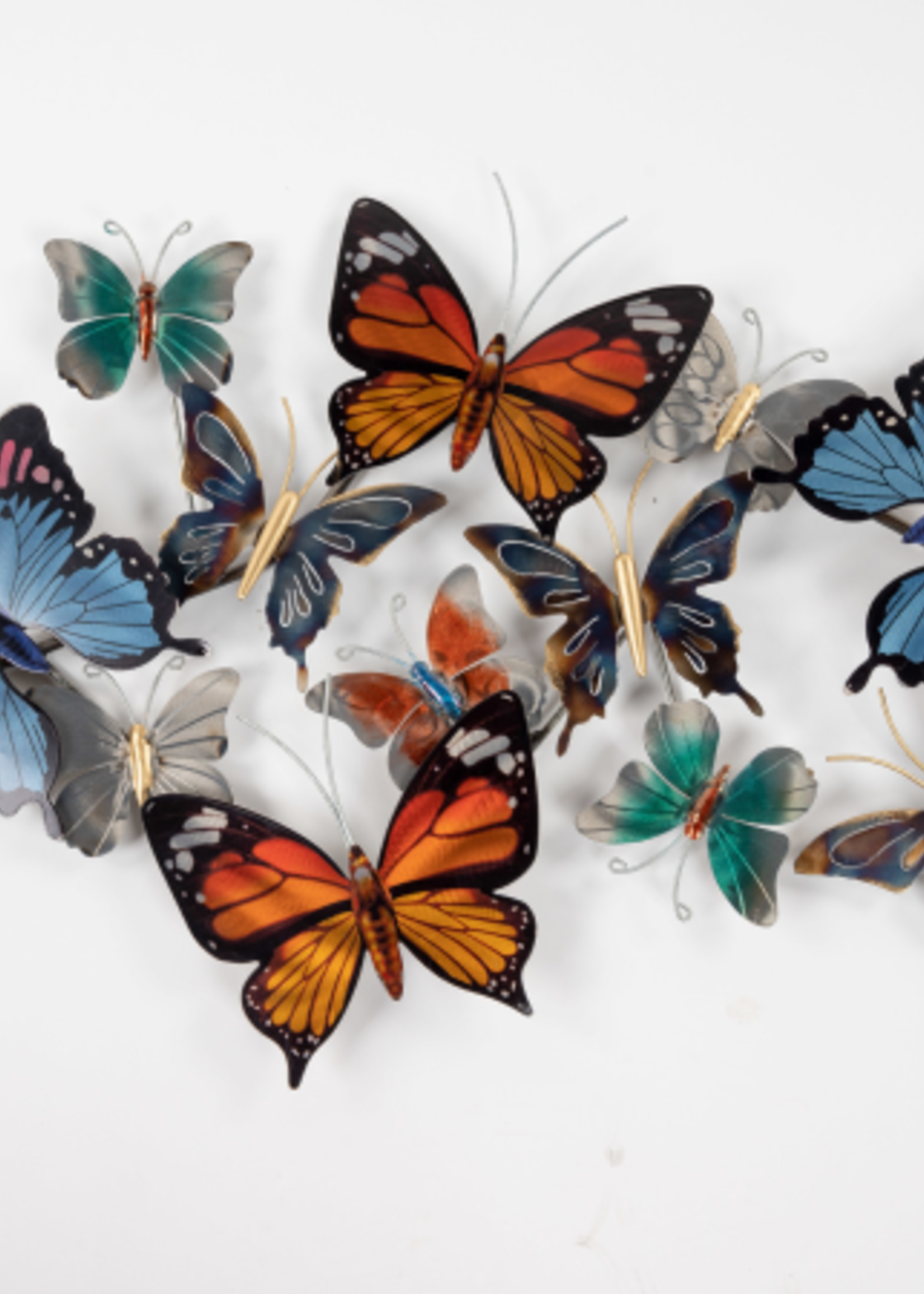 Wanddecoratie kleurrijke vlinders