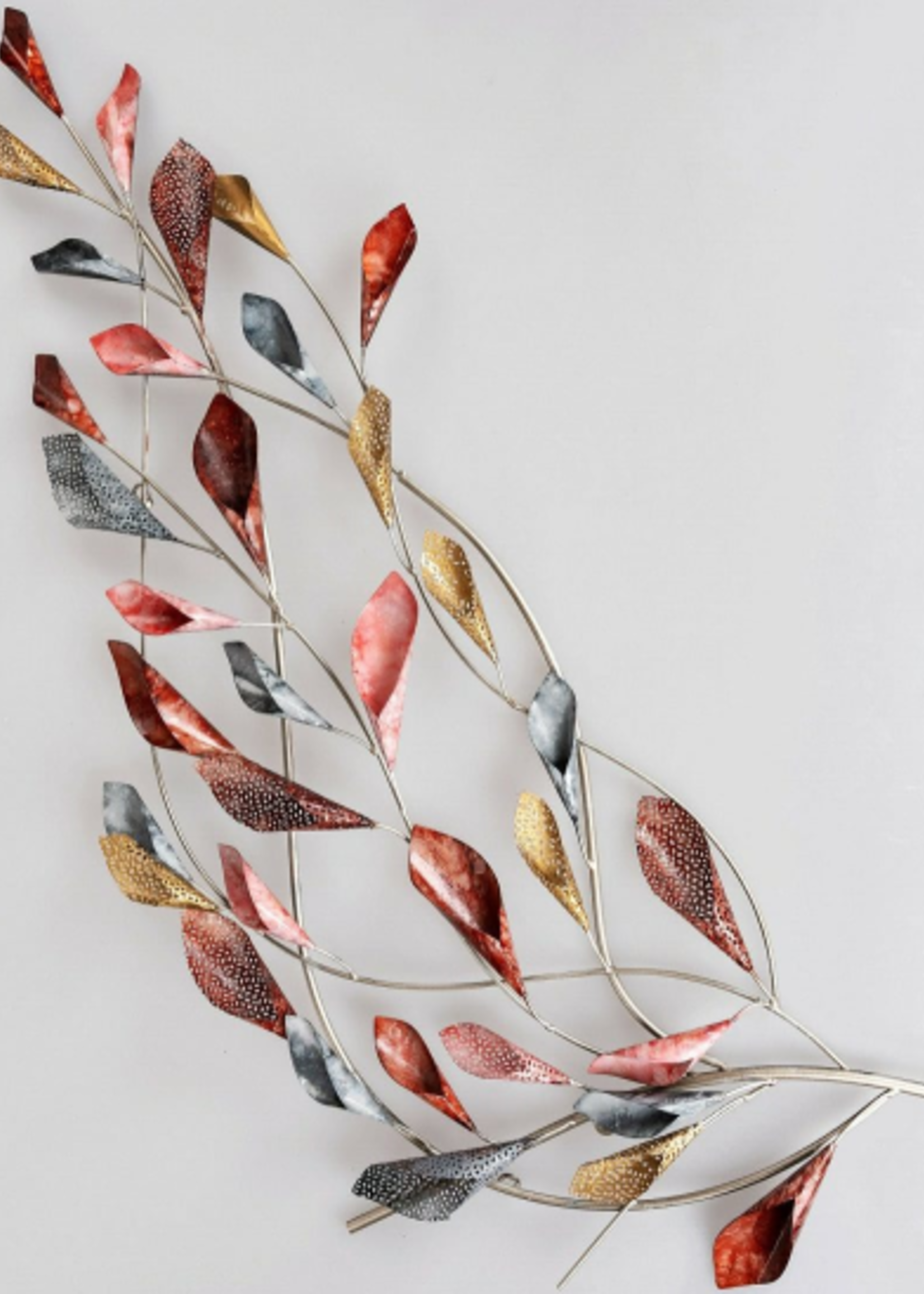 Wanddecoratie branch multicolor