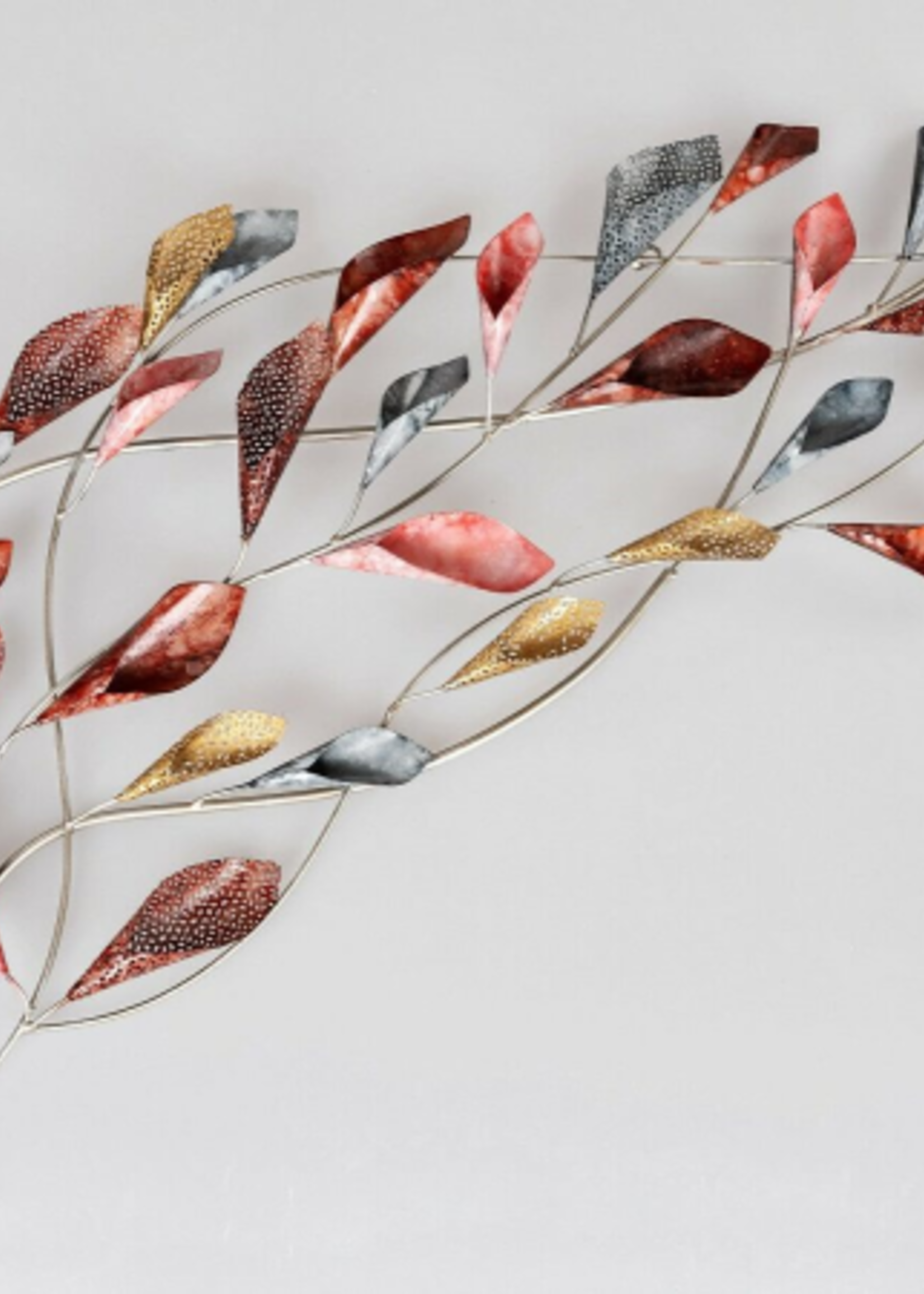 Wanddecoratie branch multicolor klein