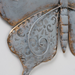 Metalen wanddecoratie Vlinders (set van 2)
