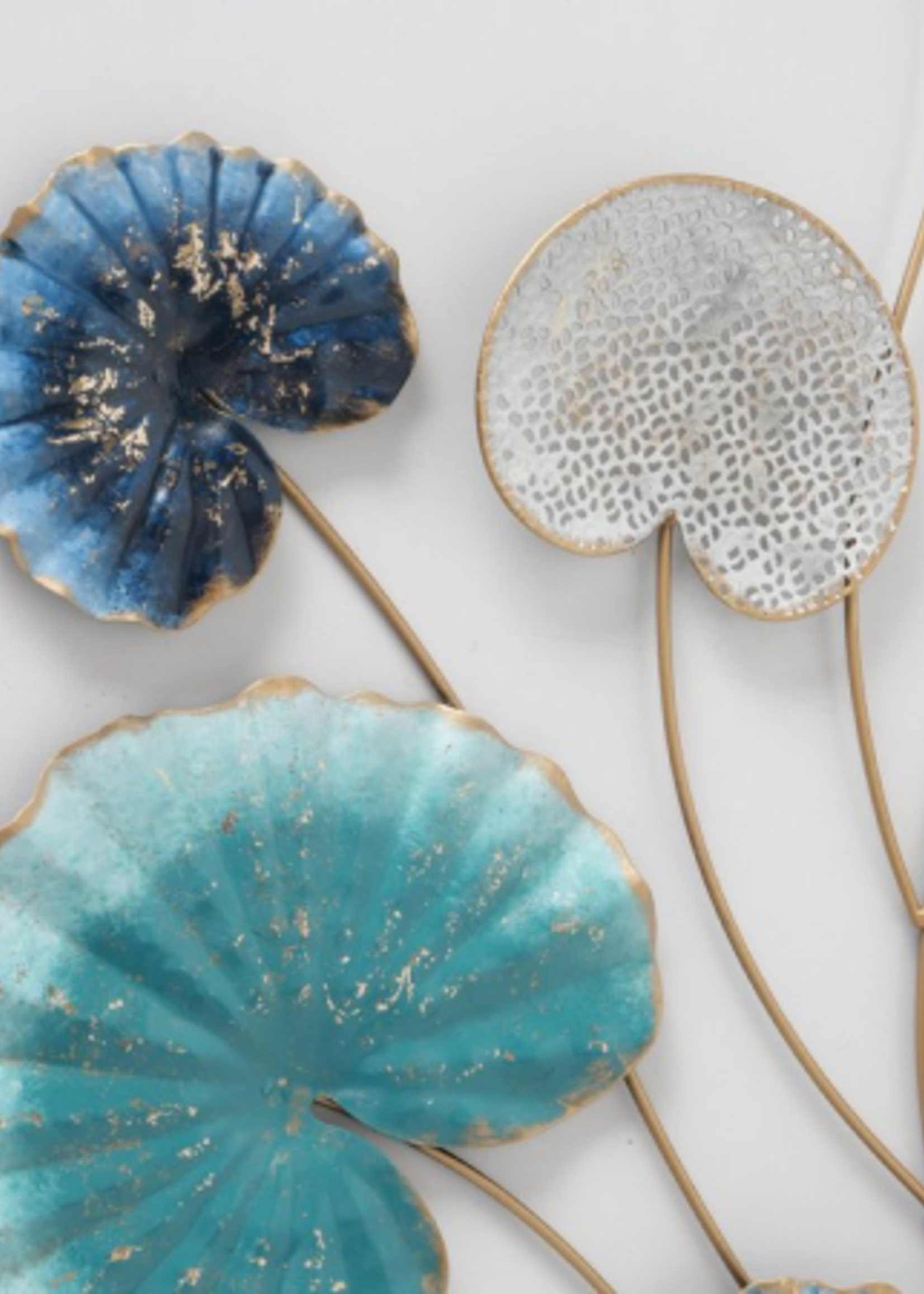 Metalen wanddecoratie Blue dream