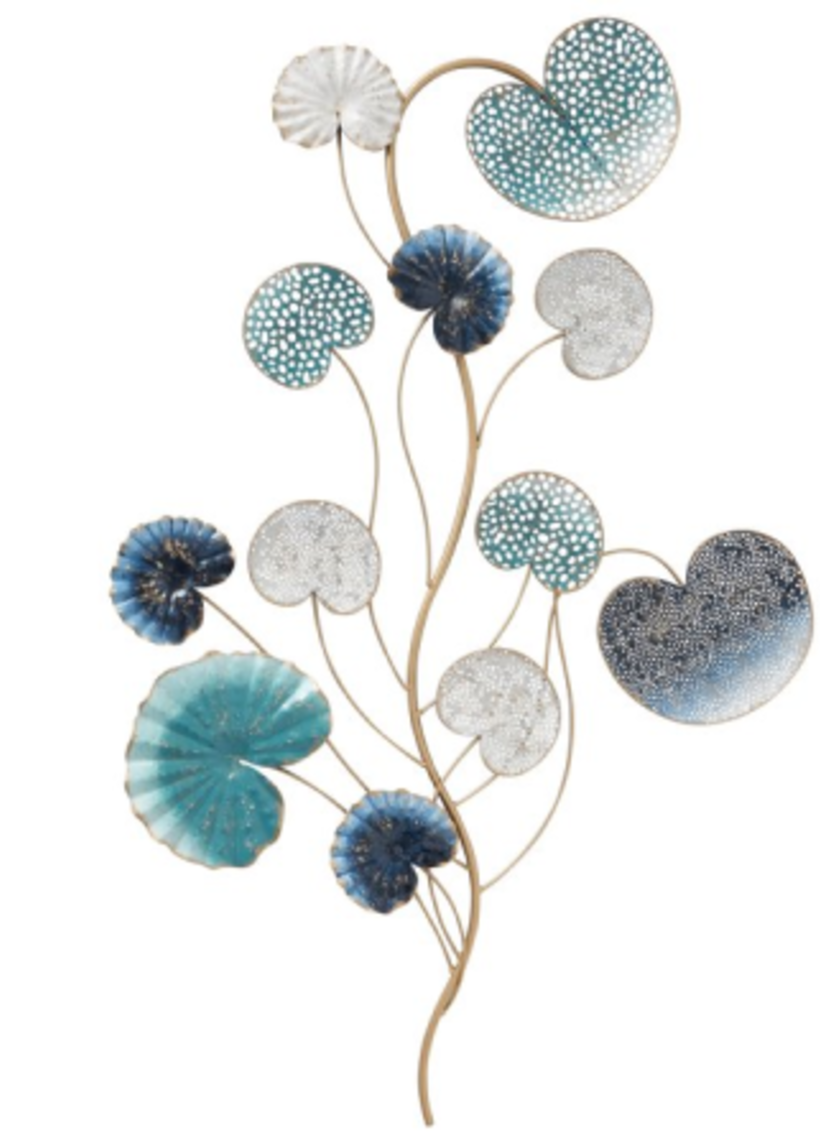 Metalen wanddecoratie Blue dream