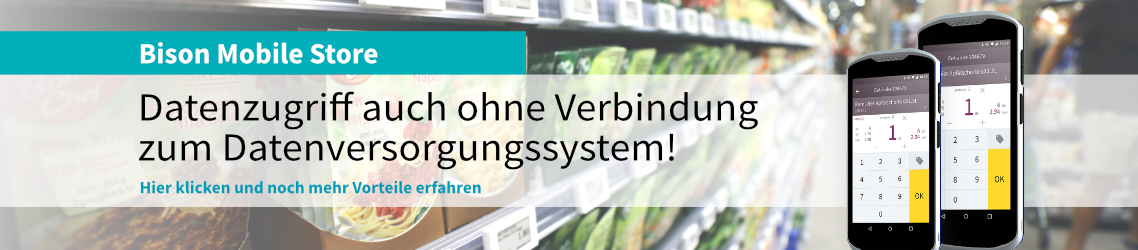 Mobile  Store - Datenzugriff auch ohne Verbindung zum Datenversorgungssystem!