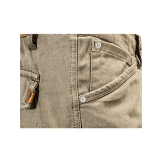 John Doe Stroker Cargo Motorcycle Jeans Short Leg Camel