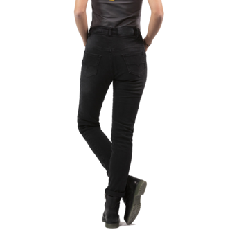 John Doe Betty High Black XTM Ladies Short Leg Motorcycle Jeans