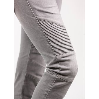 John Doe Betty Biker Jeans Light Grey