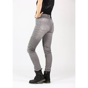 John Doe Betty Biker Jeans Light Grey