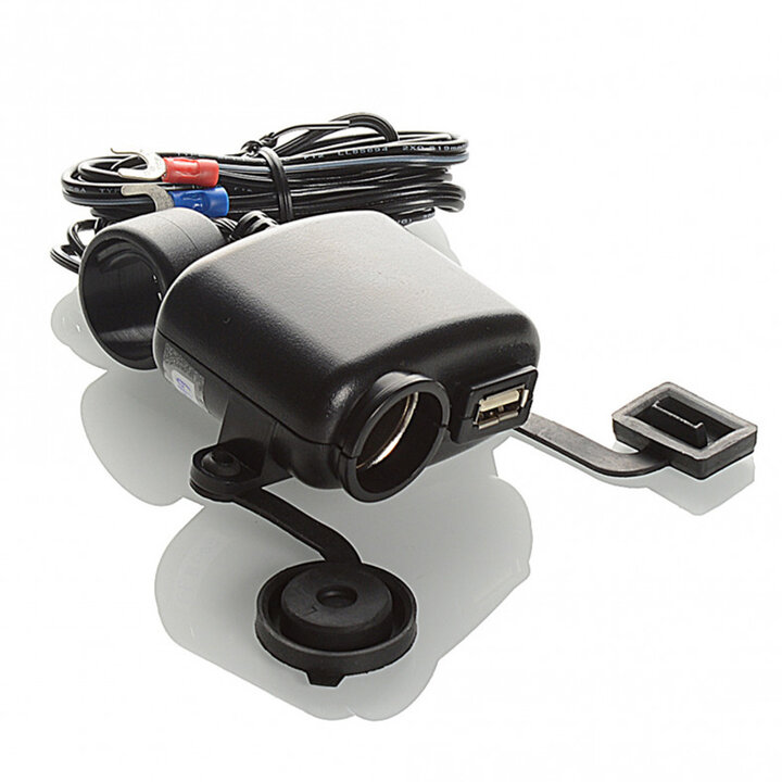 USB Stopcontact Booster USB/DC12 24V