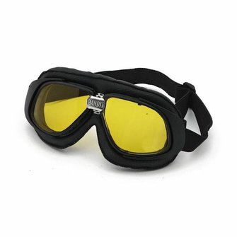 Bandit Classic Goggles Black Leather