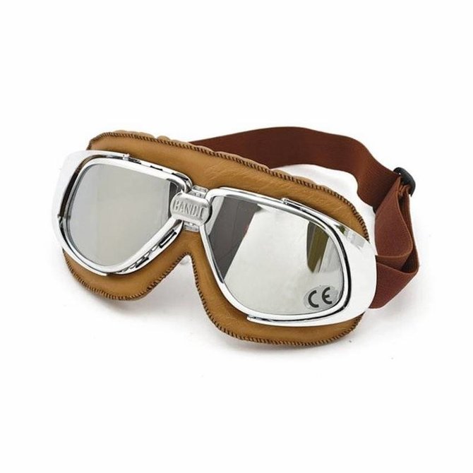 Bandit Classic Goggles Brown Leather