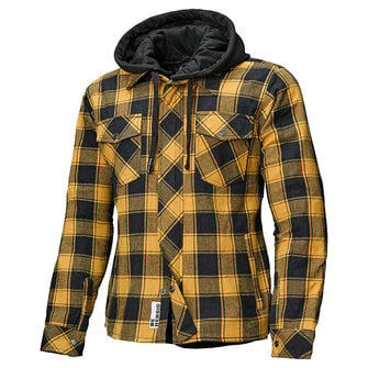 Motorcycle Flannel, Yellow and Black Plaid