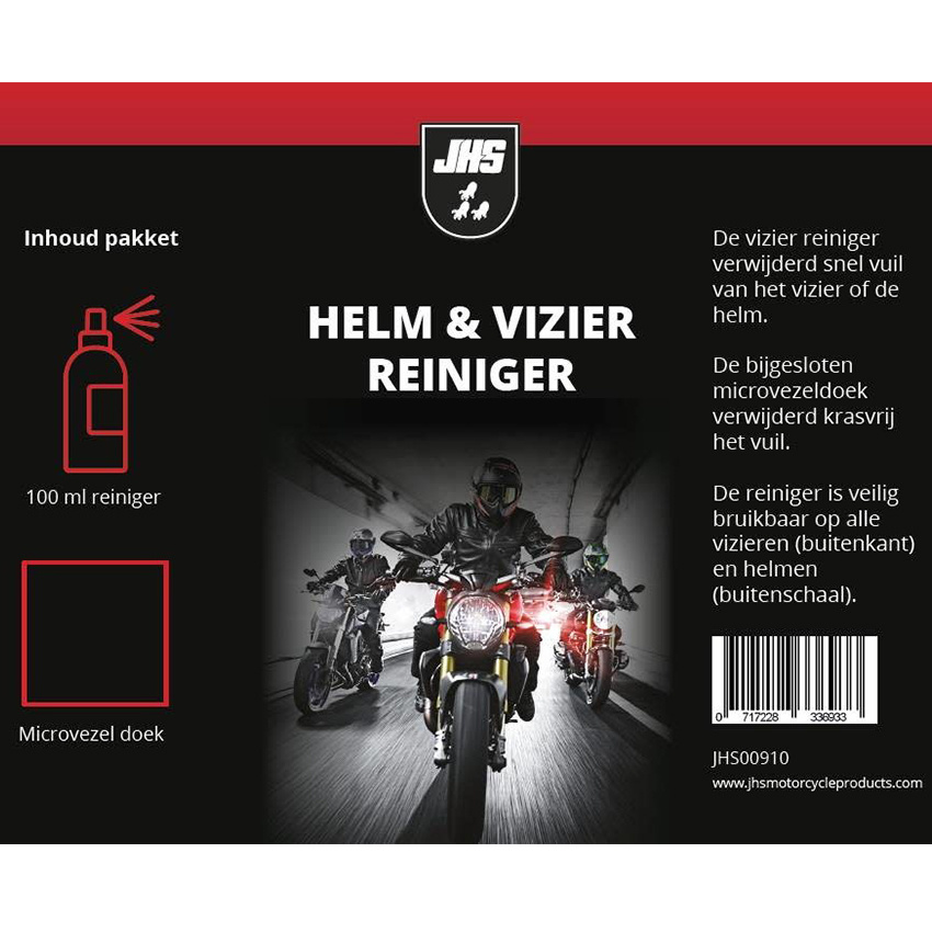 Claw Helmet & visor cleaner bottle + microfibre cloth Biker Outfit