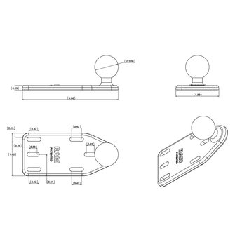 Ram Mounts Reservoir Cover Side Ball