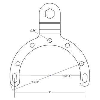 Ram Mounts Gas Tank Ball Base Large