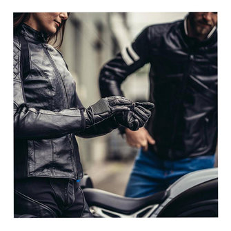 Giubbotto Moto Donna in Pelle Rev'it LUNA LADIES Nero Vendita