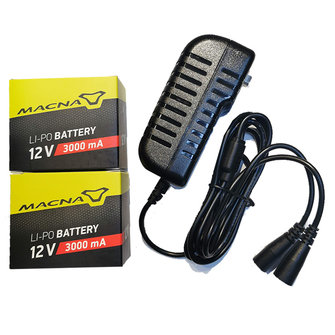 Macna Accu + Lader 12V/3000 MAH