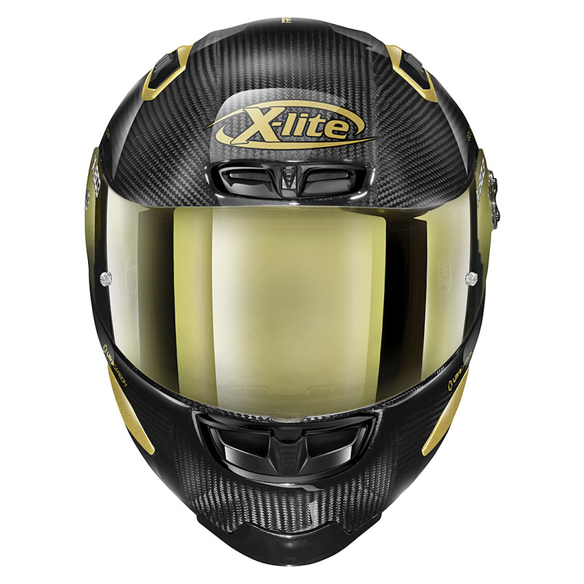 X-Lite - X-803 RS Ultra Carbon Golden Edition motorhelm - Biker Outfit