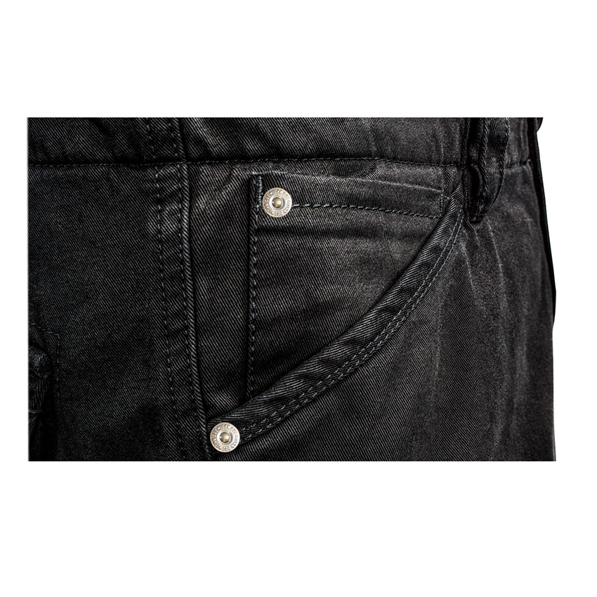 John Doe Defender Mono W25-L30 Jeans Da Moto Pantaloni Cargo Neri