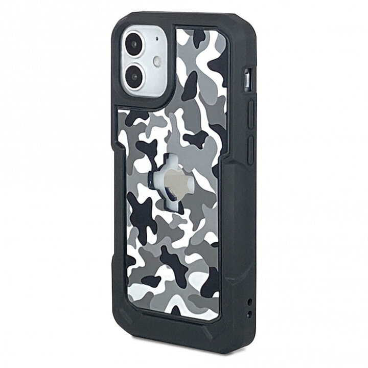 Telefoonhoes X-Guard iPhone 12/12 Pro Koolstofvezel