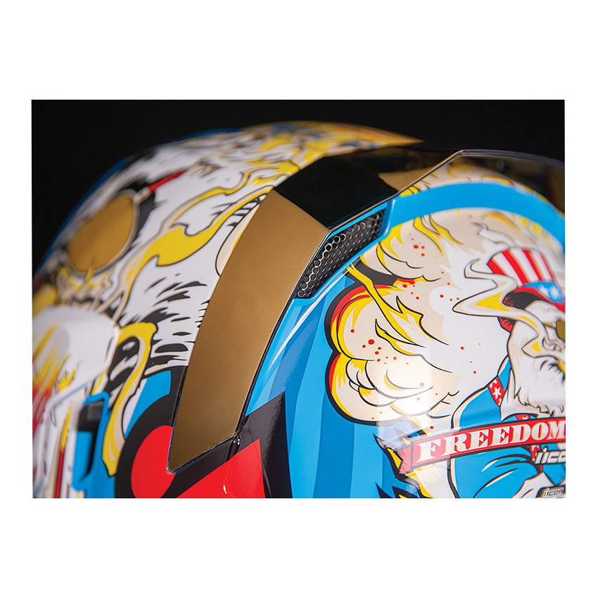 icon airflite freedom spitter helmet Space Force Medium / Glory Free Visor with Sideplates Internal Drop Icon Airflite Freedom Spitter Helmet