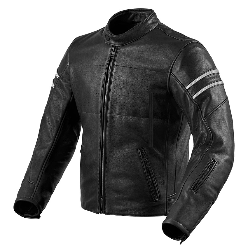 Pando Moto Twin Leather Jacket - Black - Urban Rider
