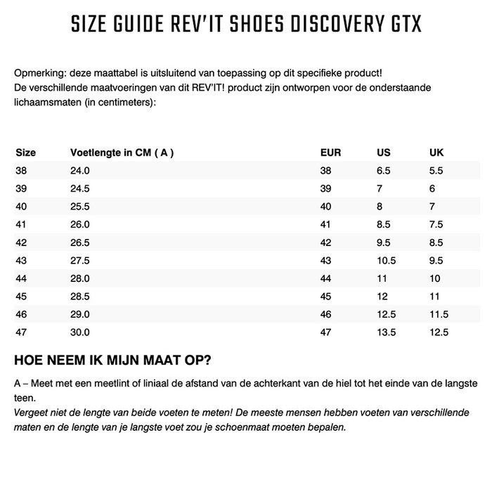 REV'IT! Discovery GTX Motorradstiefel - Schwarz, Größe 41, Wasserdicht & Robust