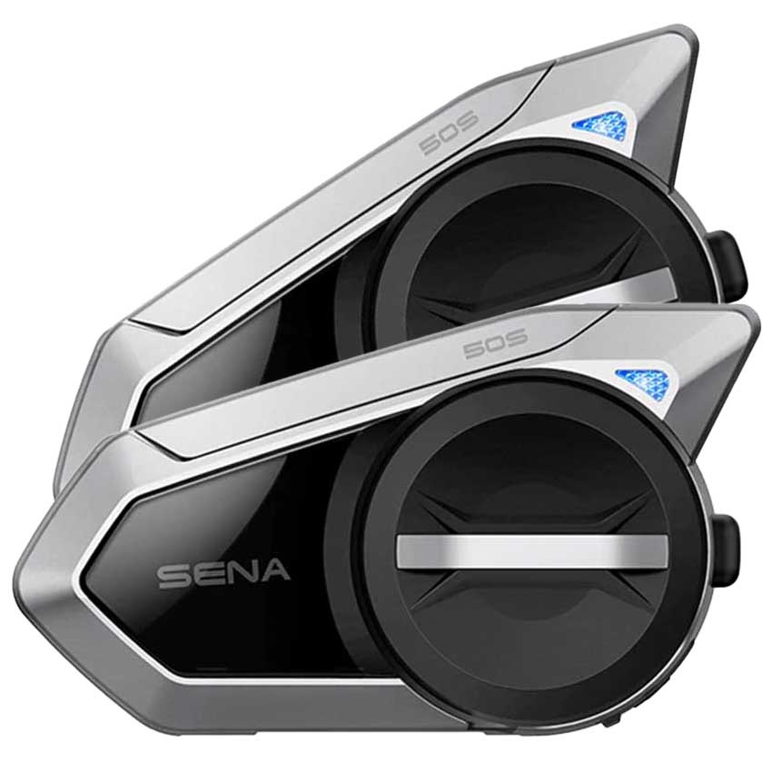 Sena 50S Motorcycle Jog Dial Communication Bluetooth Headset  w/Sound by Harman Kardon Integrated Mesh Intercom System & SC-A0325 High  Definition Speakers, Improved Bass and Clarity : Electronics