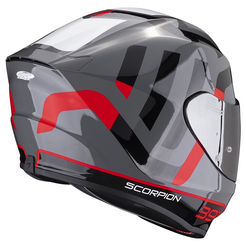 Casco Moto Scorpion Casco Scorpion Exo-391 Arok Gris/Negro/Rojo