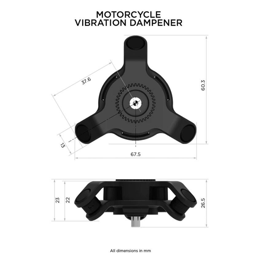 Quad Lock Vibration Dampener Biker Outfit