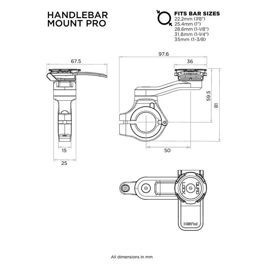 Quad Lock Handlebar Mount Pro Biker Outfit