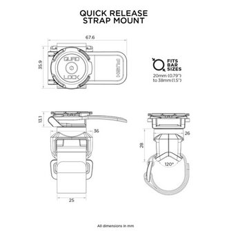 Quad Lock Quick Release Strap Mount