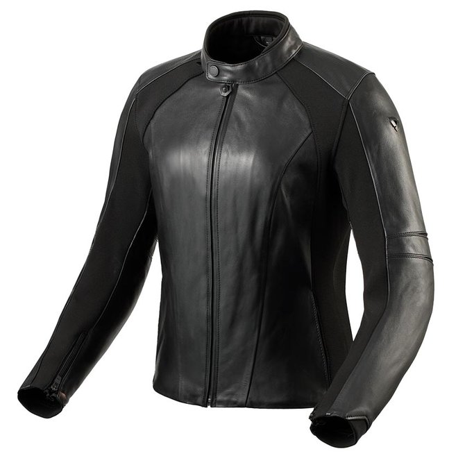 Women's Black Leather Racer Jacket - Thursday Boot Company