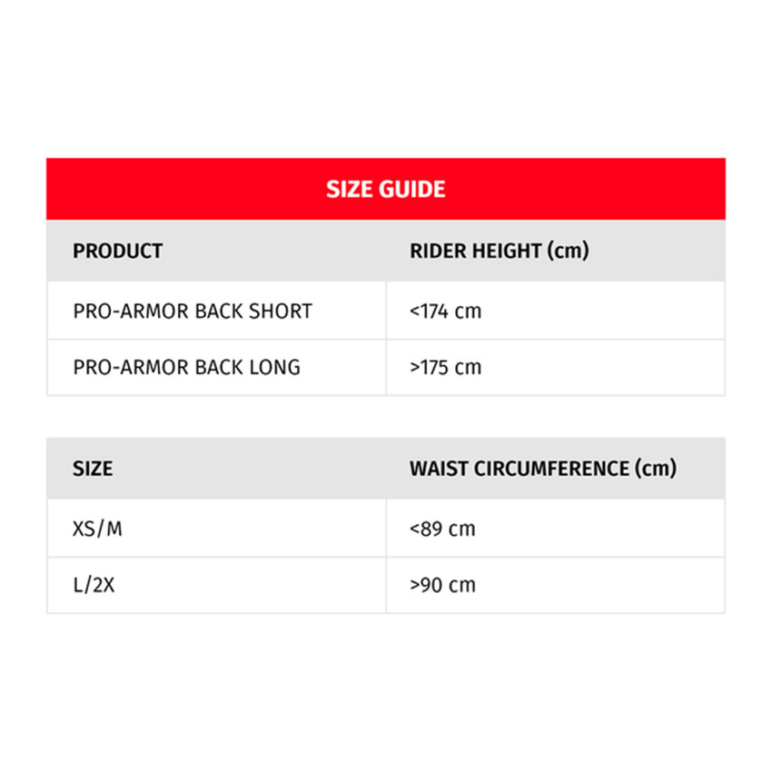 Dainese Pro-Armor Back Short 2.0