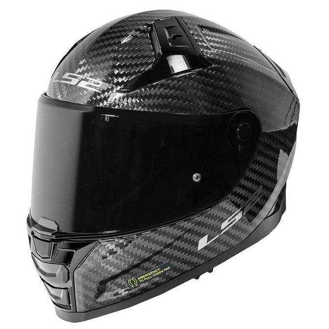 LS2 FF811 Vector II Carbon Plain Helmet - BDLA Motorbikes