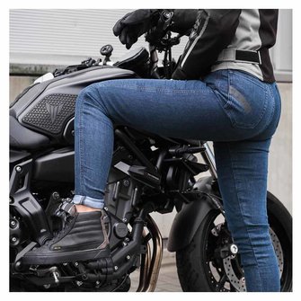 Pando Moto Kurari COR 02 Women's Blue Cordura Denim Motorcycle Jeans