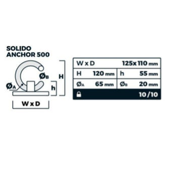 Luma Solido 500 Wall-Floor Anchor