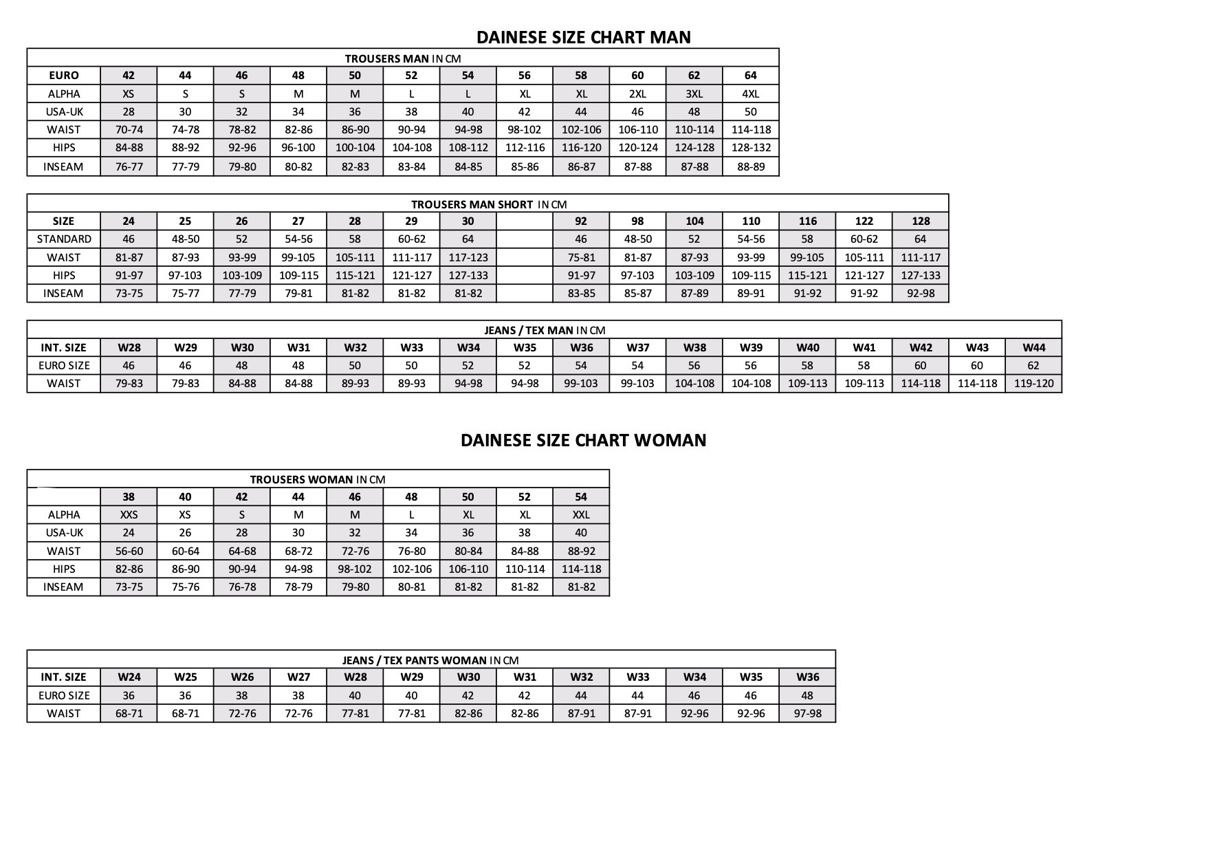 Leather Suit Size Dainese Size Chart Pants Dainese Racing Suit