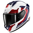 Glossy white-chrome-red