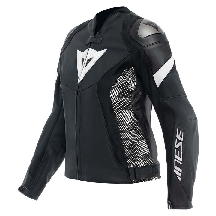 Dainese Avro 5 Leather Jacket Women Black/Black/White