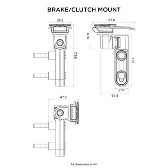 Quad Lock Brake/Clutch Master Cylinder Phone Mount