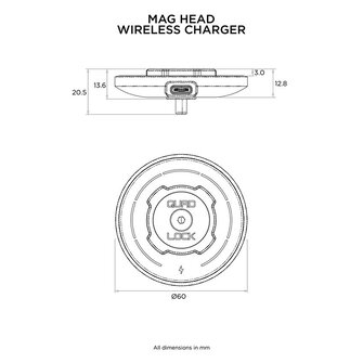 Quad Lock MAG Wireless Charging Head