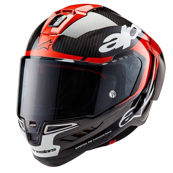 Alpinestars Supertech R10 Element Black Carb Silver Black Glossy